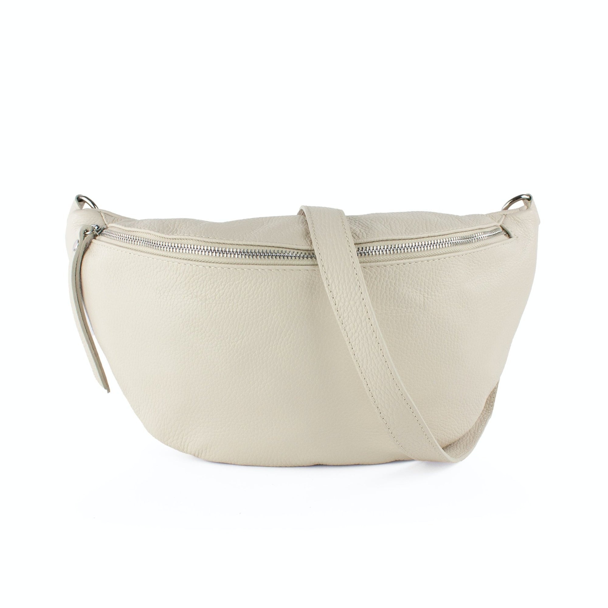 lepelou - leder - Bauchtasche - XL Bauchtasche LARA creme - LPBLARCREE