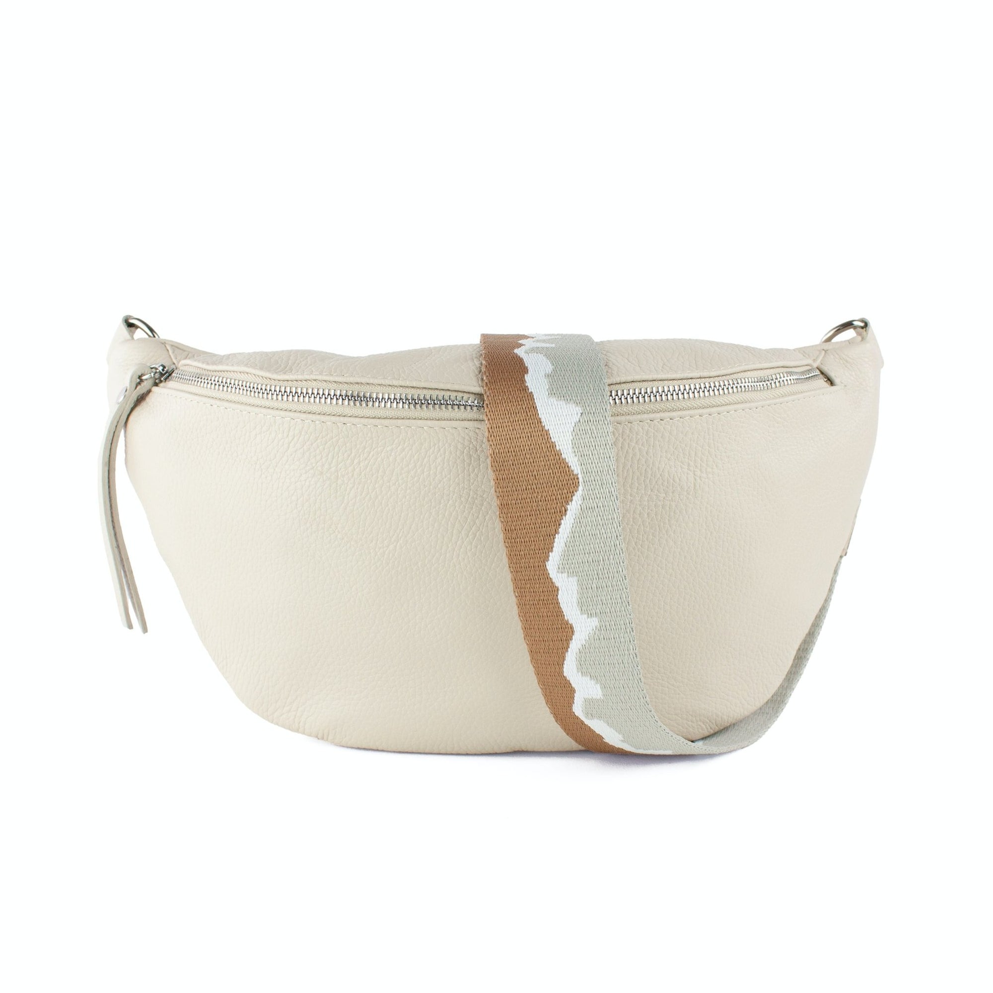 lepelou - leder - Bauchtasche - XL Bauchtasche LARA creme - LPBLARCREE4