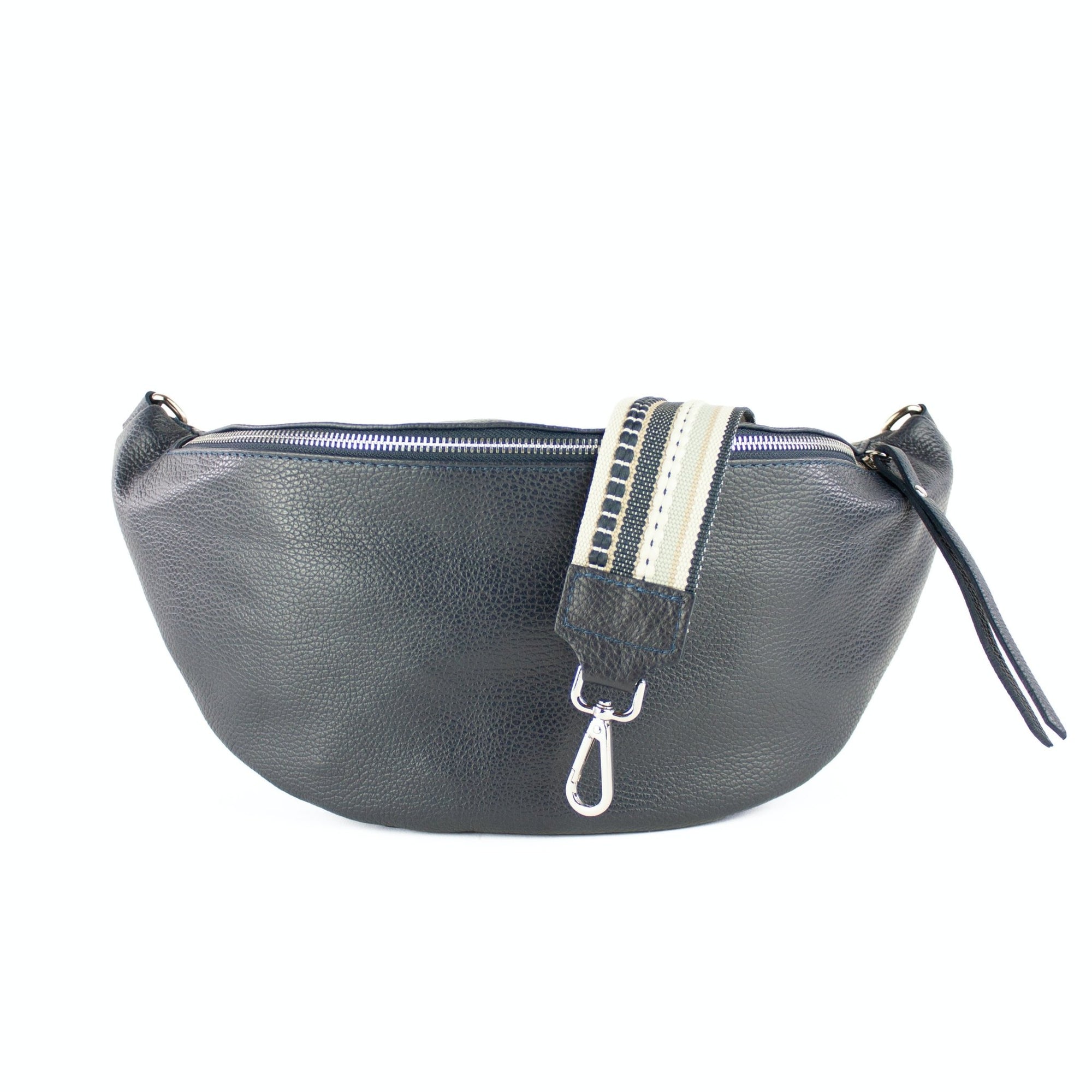 lepelou - leder - Bauchtasche - XL Bauchtasche LARA dunkelblau - LPBLARDBLE1