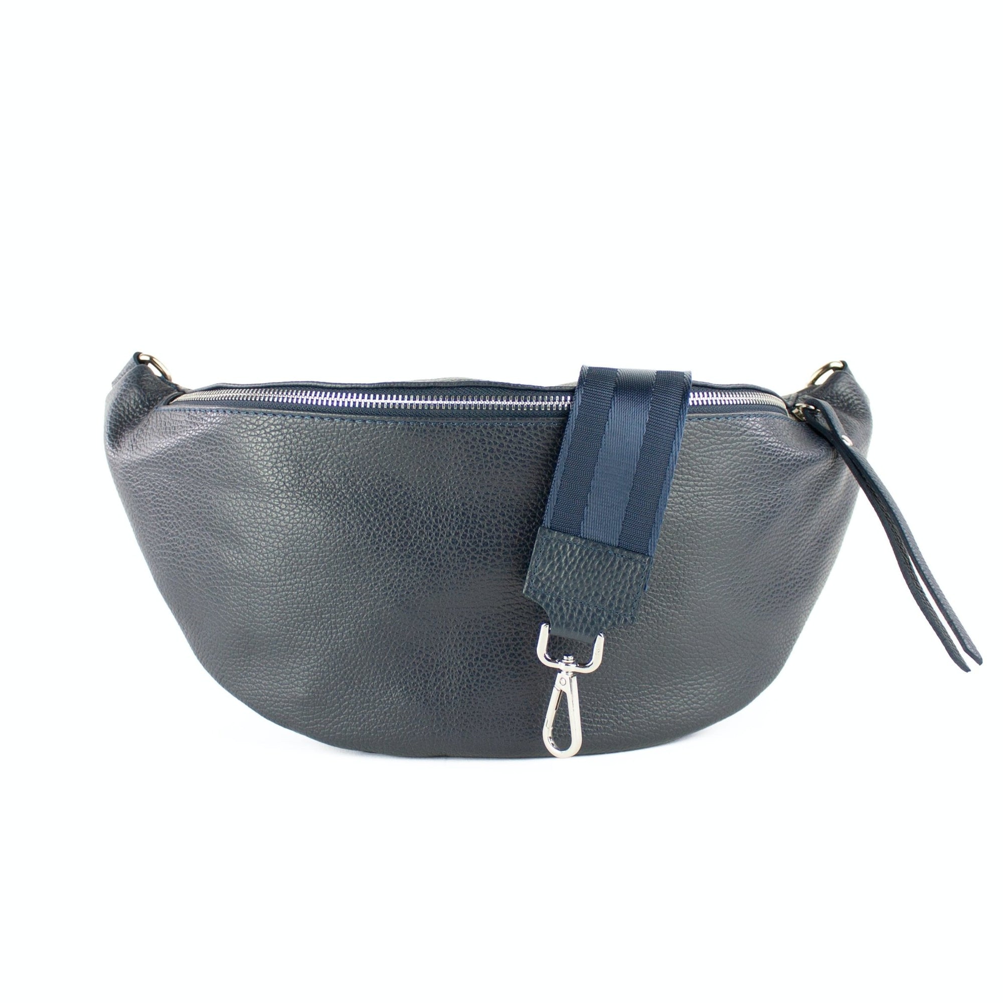 lepelou - leder - Bauchtasche - XL Bauchtasche LARA dunkelblau - LPBLARDBLE2