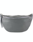 lepelou - leder - Bauchtasche - XL Bauchtasche LARA dunkelgrau - LPBLARDGRE