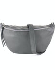 lepelou - leder - Bauchtasche - XL Bauchtasche LARA dunkelgrau - LPBLARDGRE