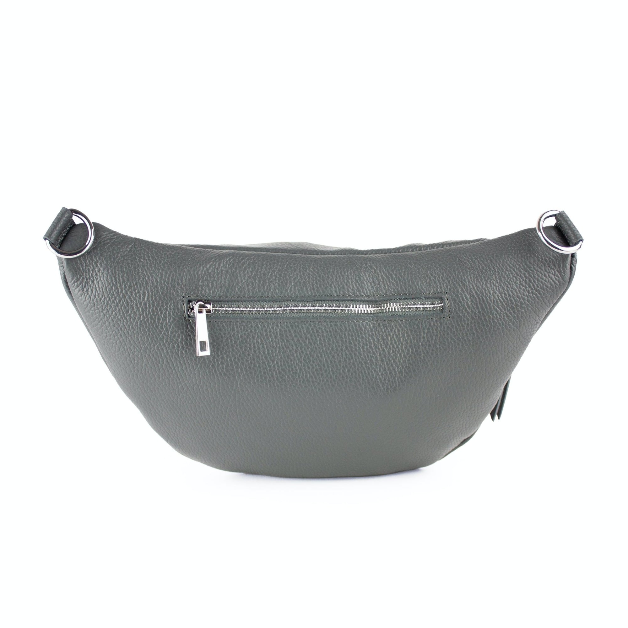 lepelou - leder - Bauchtasche - XL Bauchtasche LARA dunkelgrau - LPBLARDGRE6