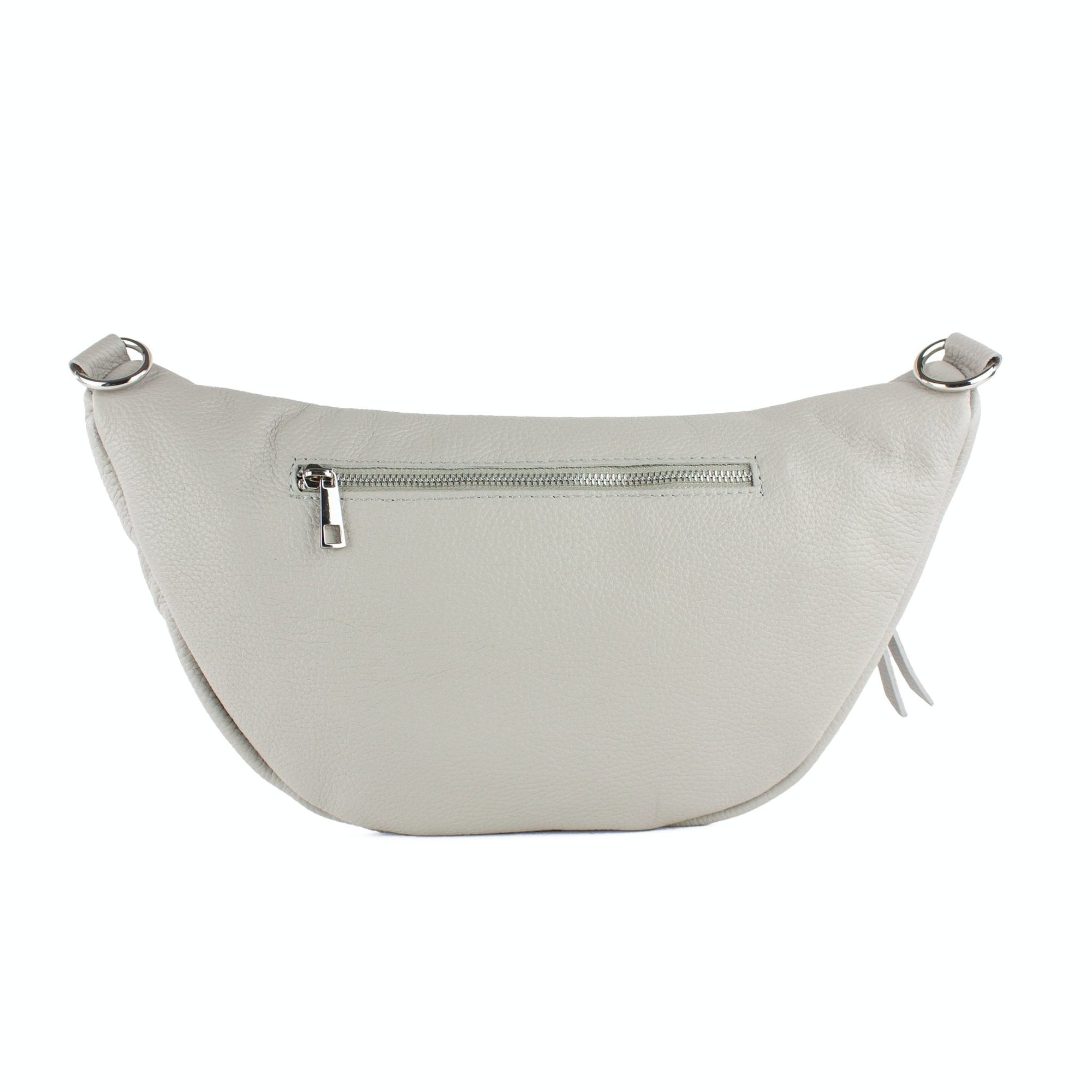 lepelou - leder - Bauchtasche - XL Bauchtasche LARA hellgrau - LPBLARHGRE