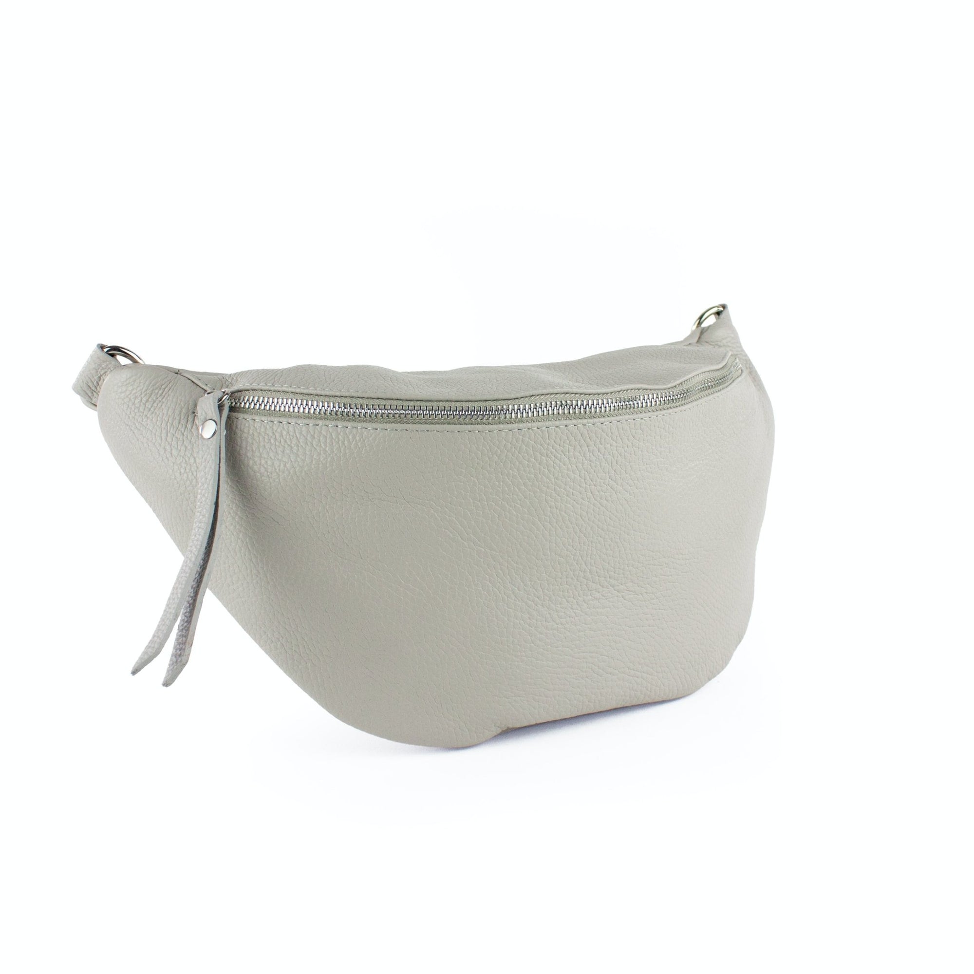 lepelou - leder - Bauchtasche - XL Bauchtasche LARA hellgrau - LPBLARHGRE