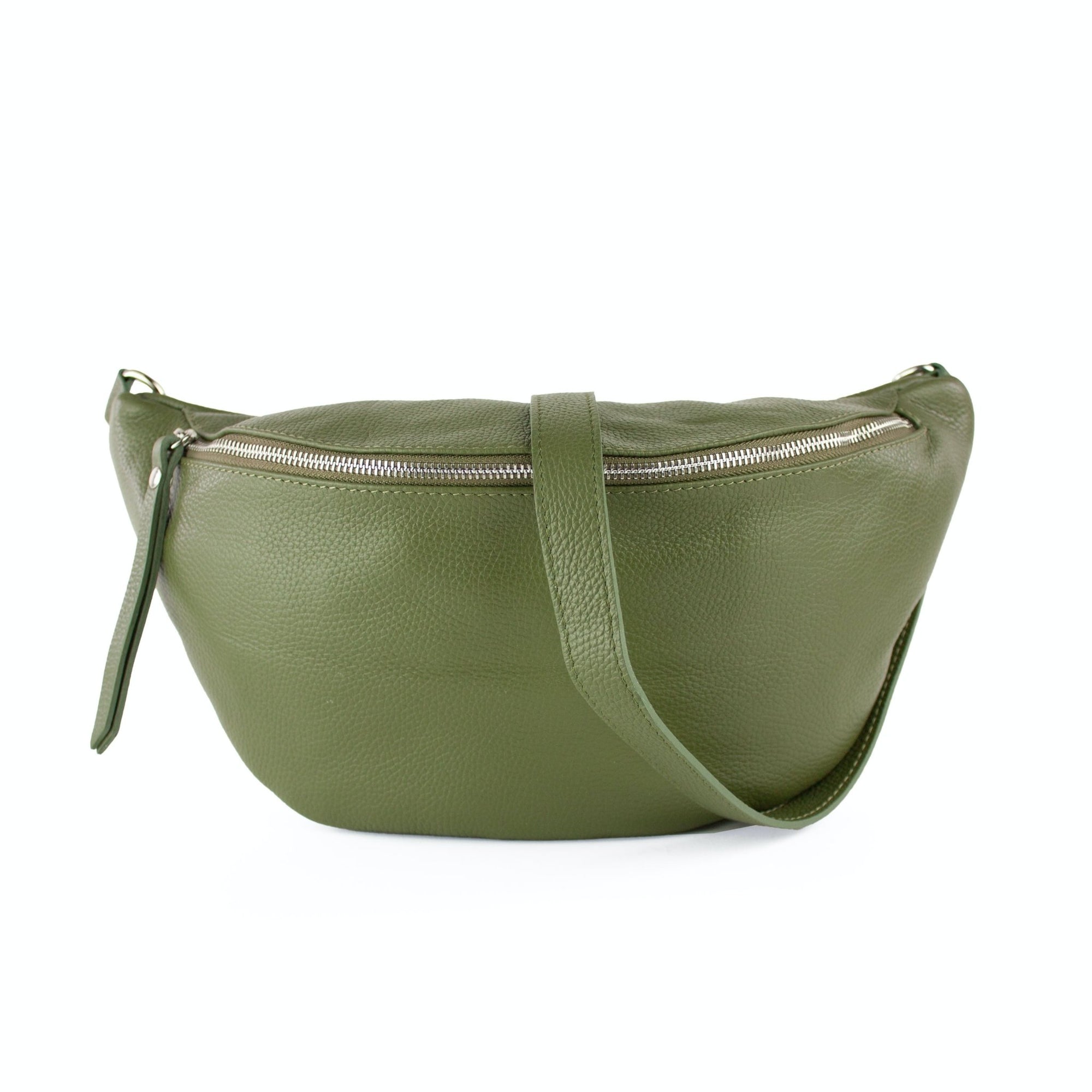 lepelou - leder - Bauchtasche - XL Bauchtasche LARA khaki - LPBLARKHAE