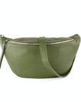 lepelou - leder - Bauchtasche - XL Bauchtasche LARA khaki - LPBLARKHAE