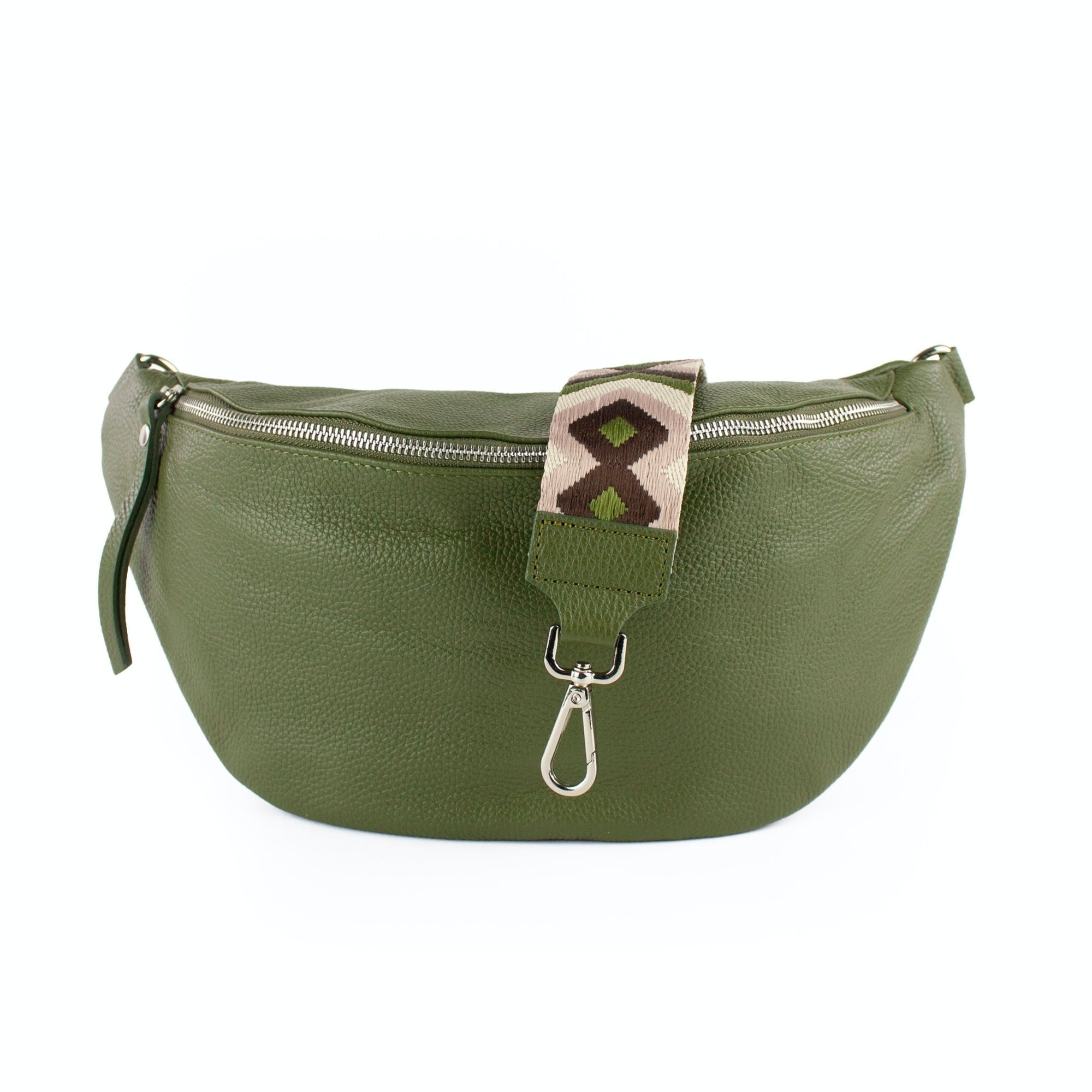 lepelou - leder - Bauchtasche - XL Bauchtasche LARA khaki - LPBLARKHAE1