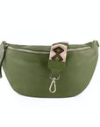 lepelou - leder - Bauchtasche - XL Bauchtasche LARA khaki - LPBLARKHAE1