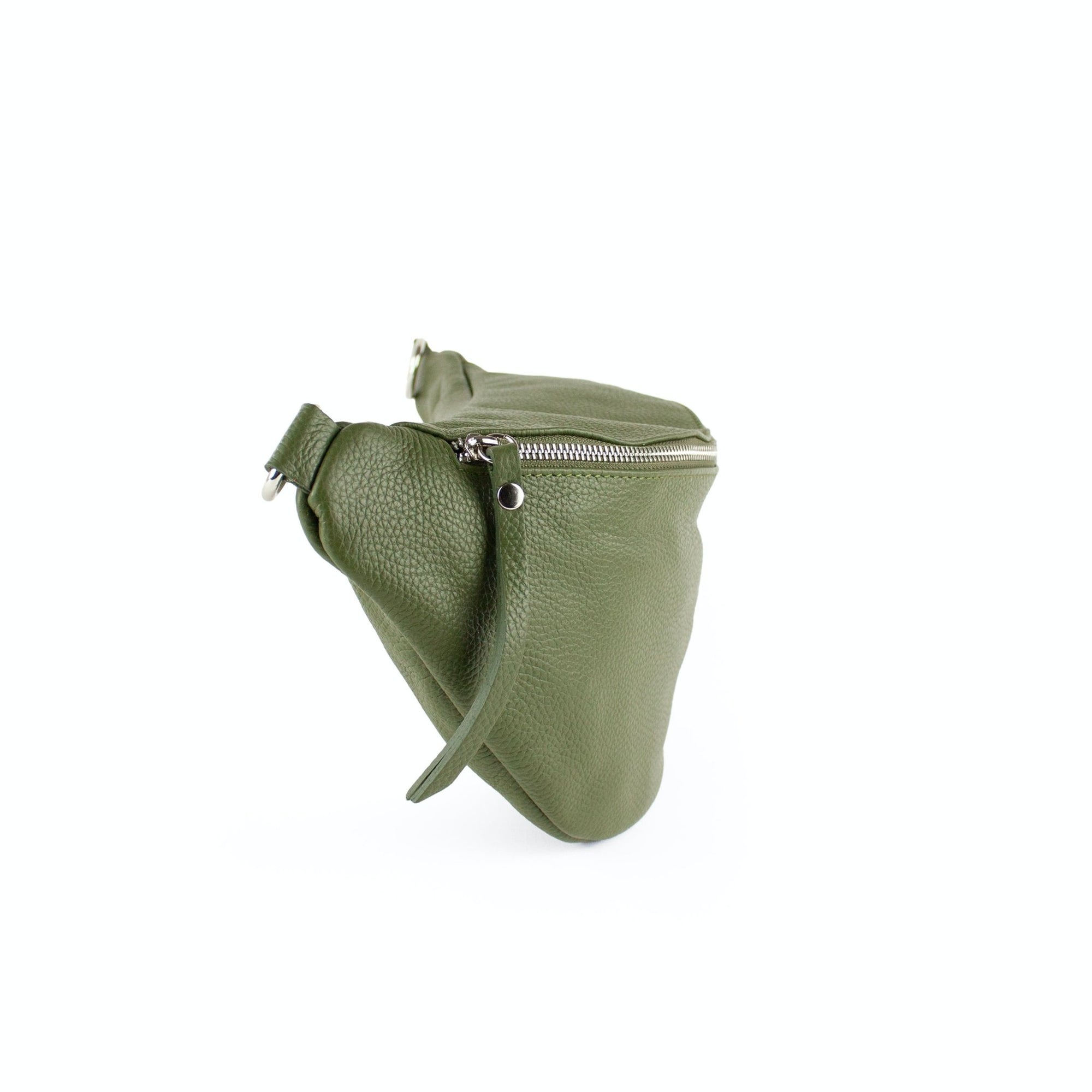 lepelou - leder - Bauchtasche - XL Bauchtasche LARA khaki - LPBLARKHAE5