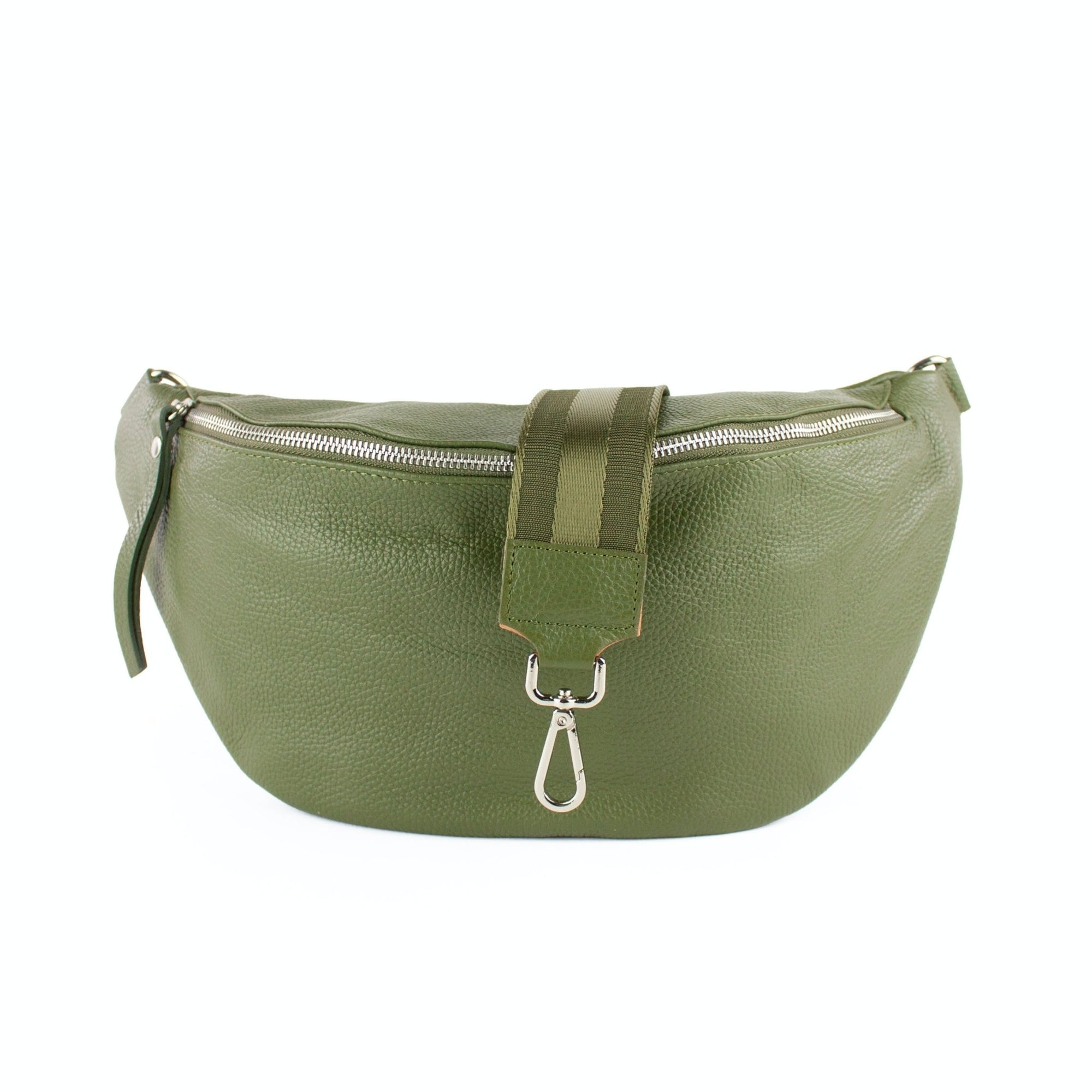 lepelou - leder - Bauchtasche - XL Bauchtasche LARA khaki - LPBLARKHAE5