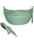 lepelou - leder - Bauchtasche - XL Bauchtasche LARA mint - LPBLARMINE