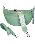 lepelou - leder - Bauchtasche - XL Bauchtasche LARA mint - LPBLARMINE1