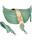 lepelou - leder - Bauchtasche - XL Bauchtasche LARA mint - LPBLARMINE2