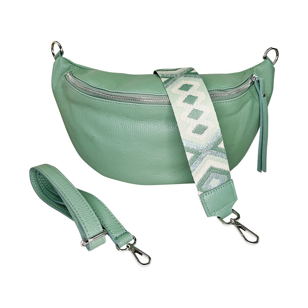 lepelou - leder - Bauchtasche - XL Bauchtasche LARA mint - LPBLARMINE3