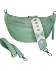 lepelou - leder - Bauchtasche - XL Bauchtasche LARA mint - LPBLARMINE3