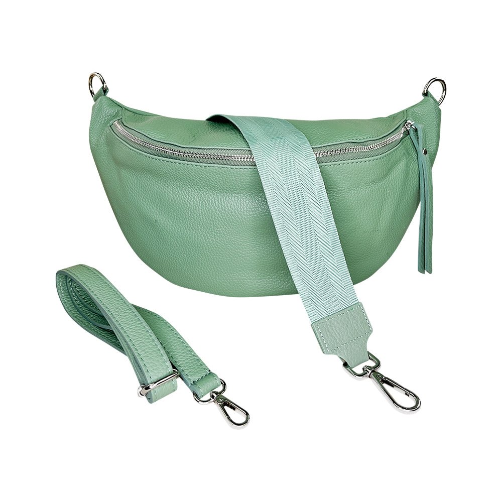 lepelou - leder - Bauchtasche - XL Bauchtasche LARA mint - LPBLARMINE4