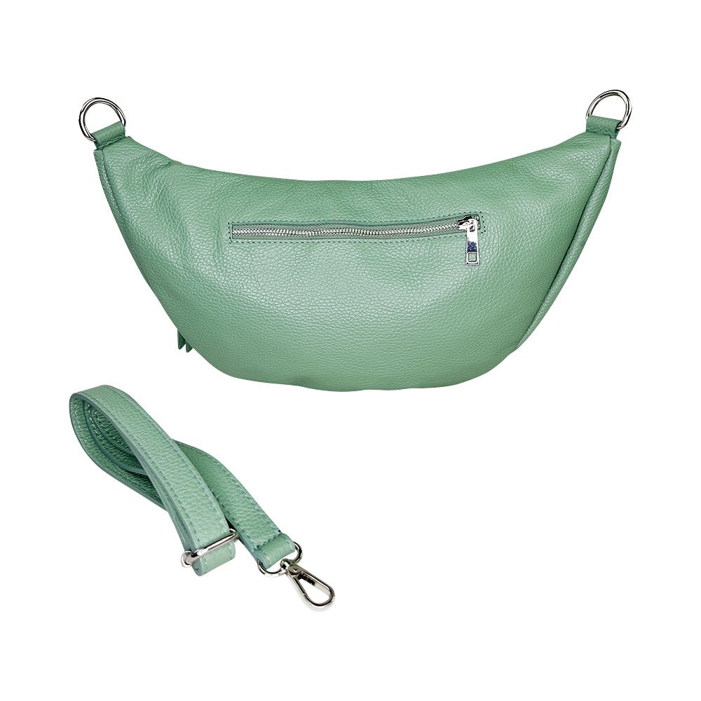 lepelou - leder - Bauchtasche - XL Bauchtasche LARA mint - LPBLARMINE4