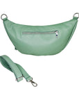 lepelou - leder - Bauchtasche - XL Bauchtasche LARA mint - LPBLARMINE4