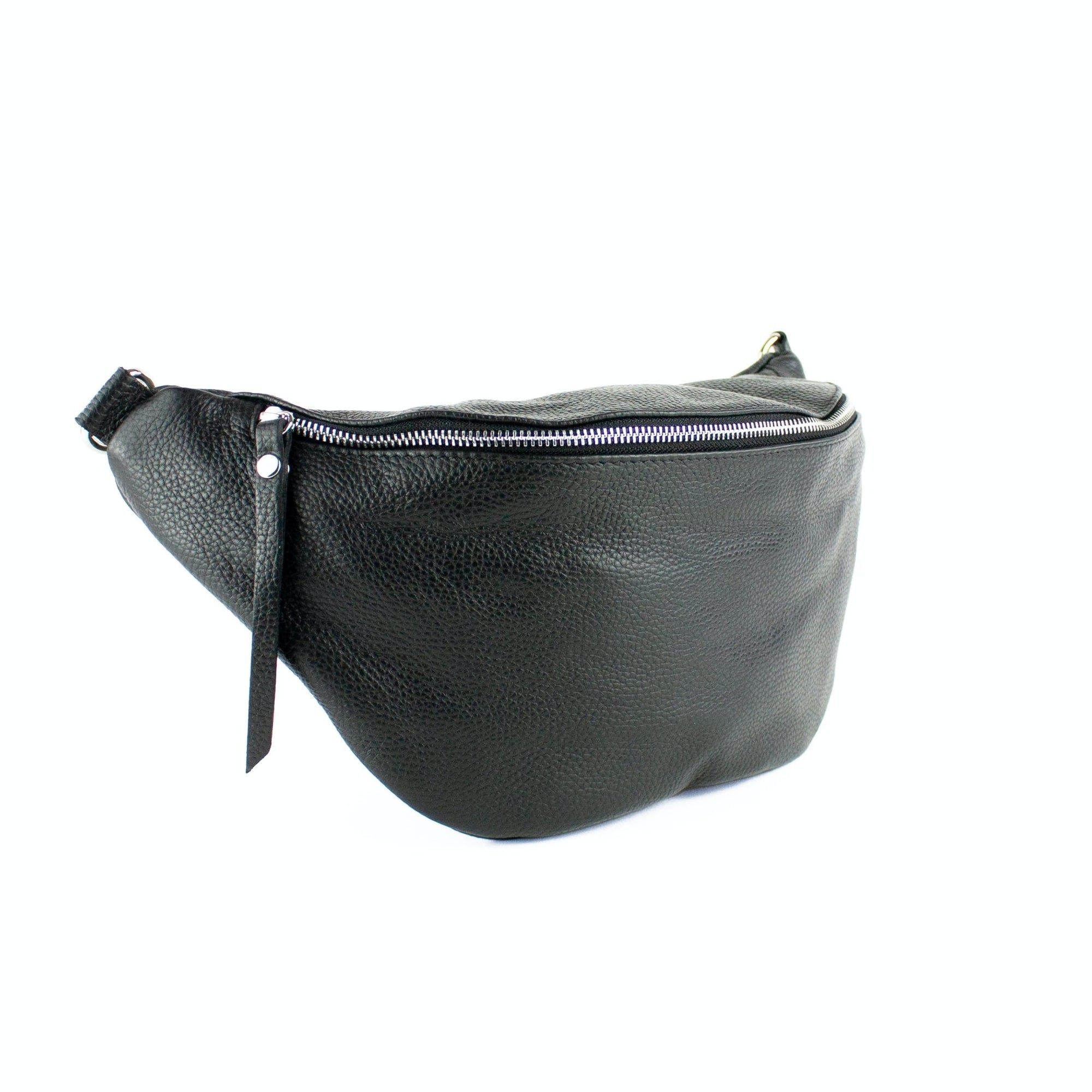 lepelou - leder - Bauchtasche - XL Bauchtasche LARA schwarz - LPBLARSCHE