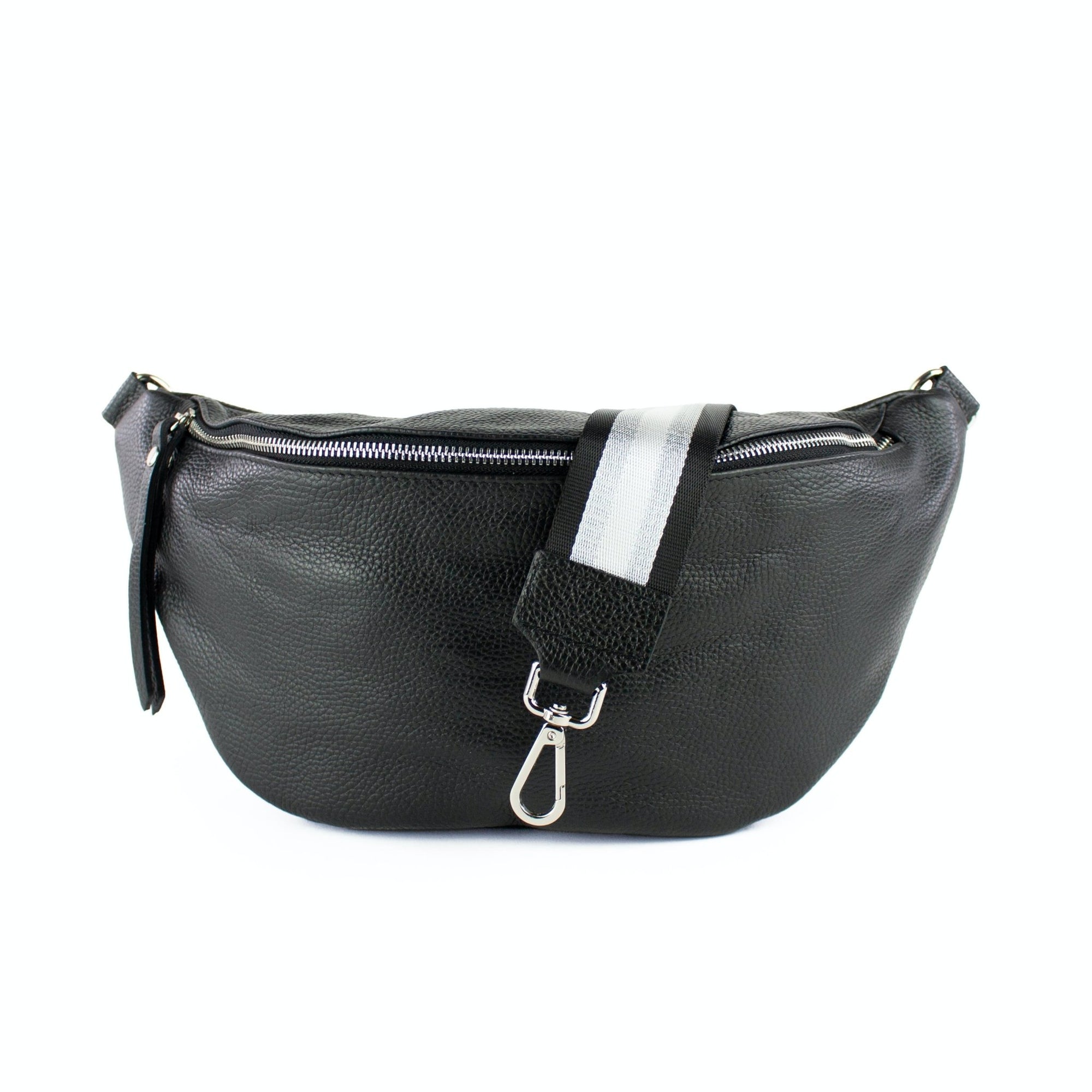 lepelou - leder - Bauchtasche - XL Bauchtasche LARA schwarz - LPBLARSCHE4