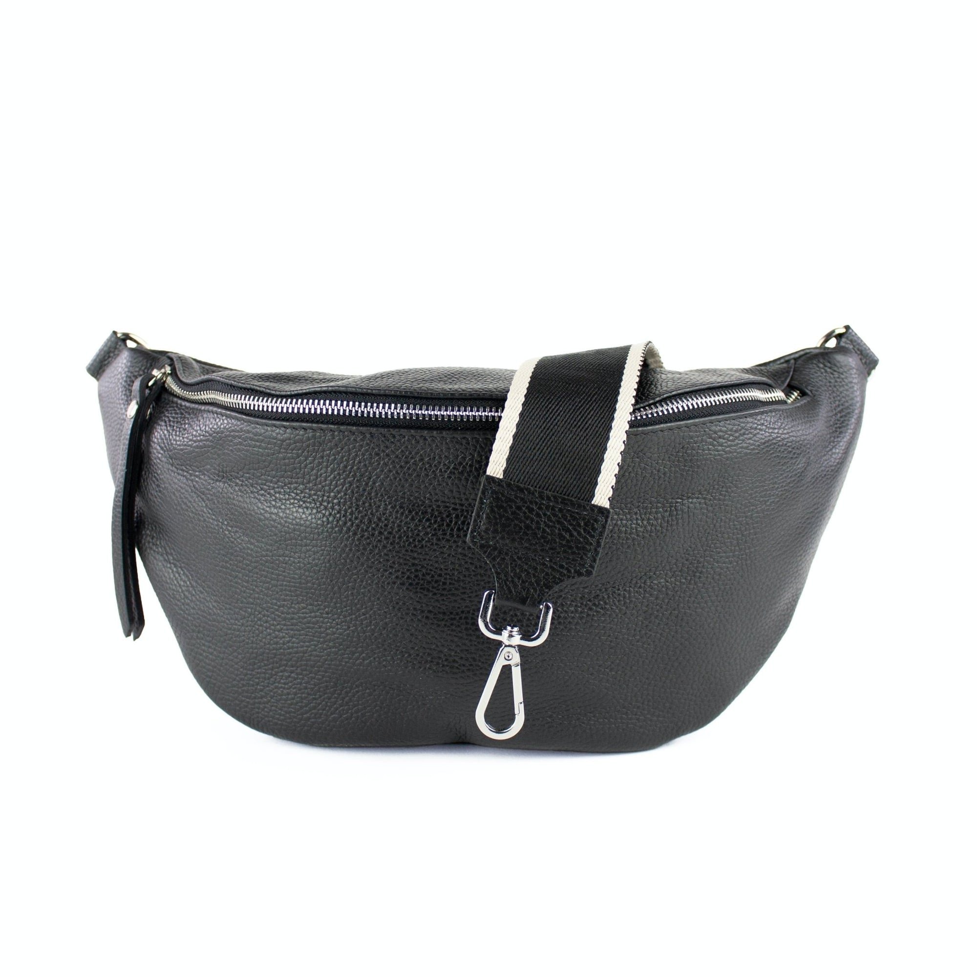 lepelou - leder - Bauchtasche - XL Bauchtasche LARA schwarz - LPBLARSCHE5