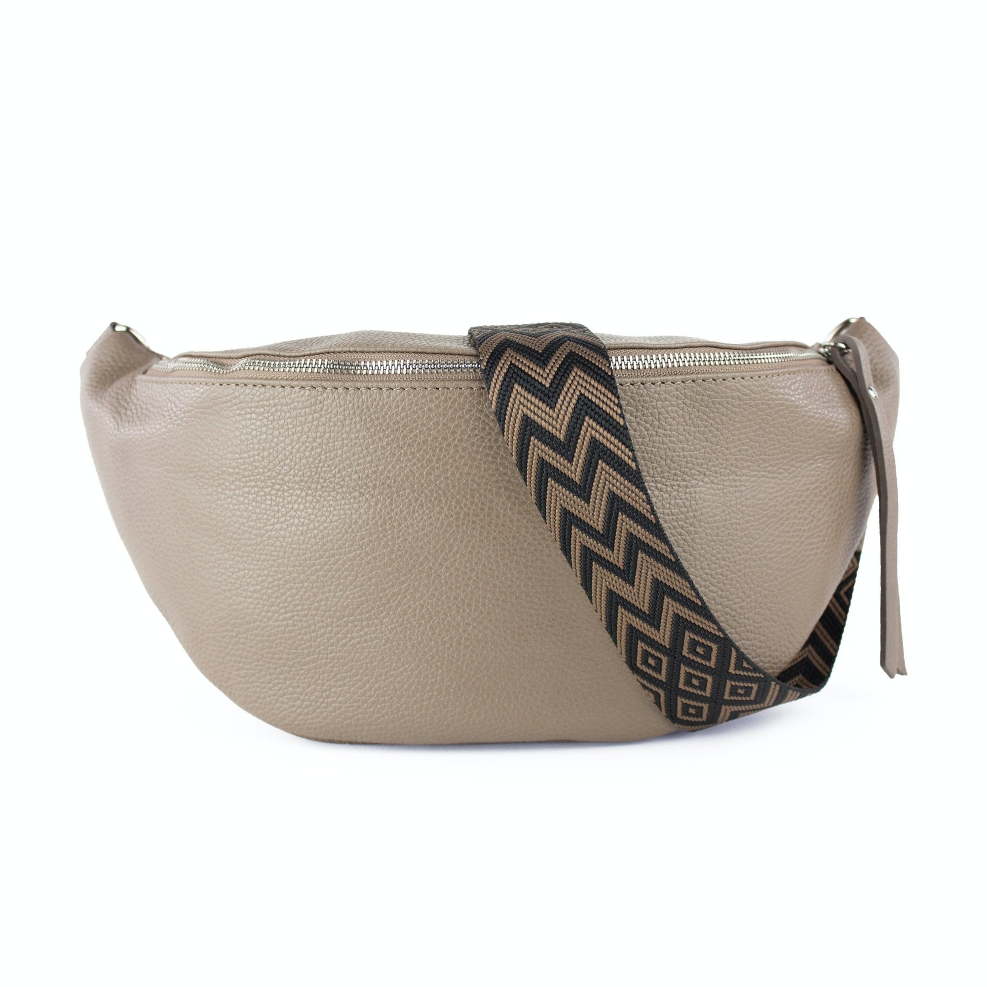 lepelou - leder - Bauchtasche - XL Bauchtasche LARA taupe - LPBLARTAUE4