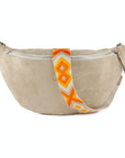 lepelou - leder - Bauchtasche - XL Wildleder Bauchtasche beige mit Wechselgurt - LPBVALBEIXL2