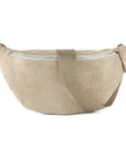 lepelou - leder - Bauchtasche - XL Wildleder Bauchtasche beige mit Wechselgurt - LPBVALBEIXL5