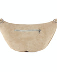 lepelou - leder - Bauchtasche - XL Wildleder Bauchtasche beige mit Wechselgurt - LPBVALBEIXL6