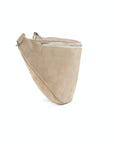 lepelou - leder - Bauchtasche - XL Wildleder Bauchtasche beige mit Wechselgurt - LPBVALBEIXL6