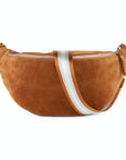 lepelou - leder - Bauchtasche - XL Wildleder Bauchtasche cognac mit Wechselgurt - LPBVALCOGXL3