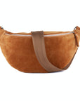 lepelou - leder - Bauchtasche - XL Wildleder Bauchtasche cognac mit Wechselgurt - LPBVALCOGXL6