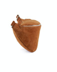 lepelou - leder - Bauchtasche - XL Wildleder Bauchtasche cognac mit Wechselgurt - LPBVALCOGXL7