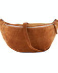 lepelou - leder - Bauchtasche - XL Wildleder Bauchtasche cognac mit Wechselgurt - LPBVALCOGXL7