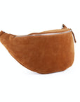 lepelou - leder - Bauchtasche - XL Wildleder Bauchtasche cognac mit Wechselgurt - LPBVALCOGXL7