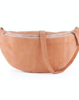 lepelou - leder - Bauchtasche - XL Wildleder Bauchtasche peach mit Wechselgurt - 