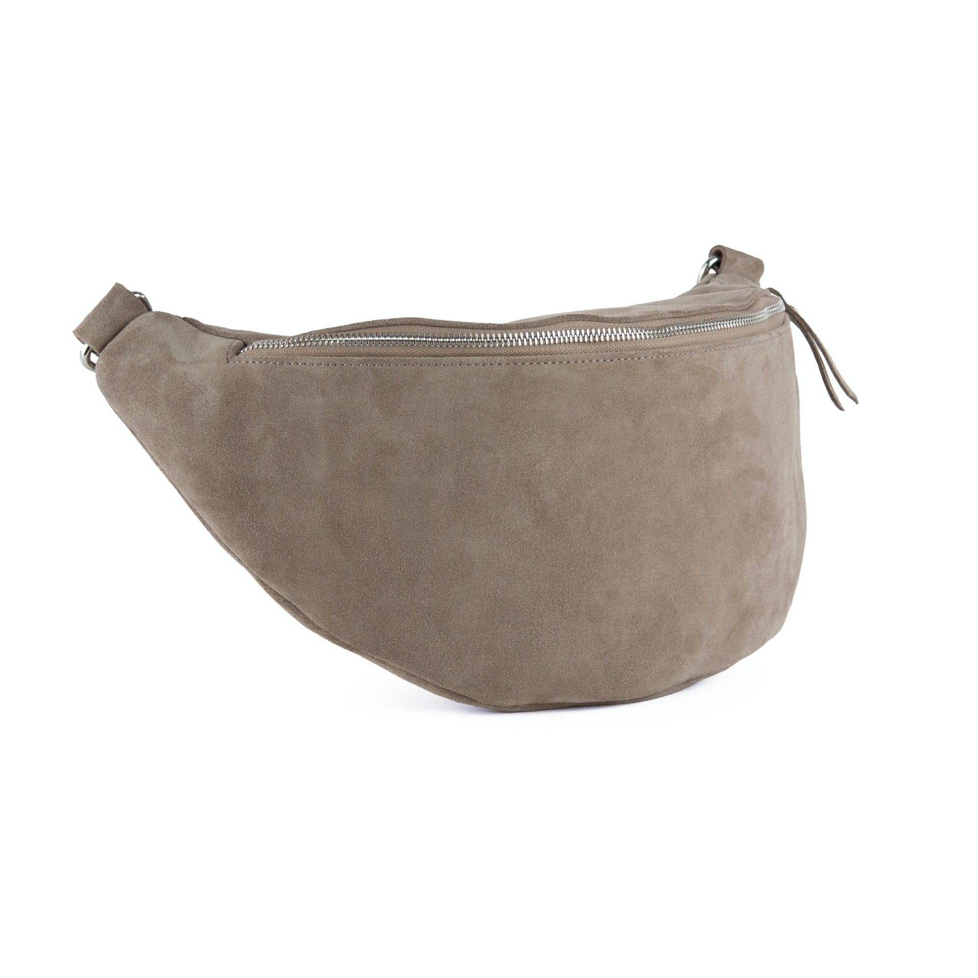 lepelou - leder - Bauchtasche - XL Wildleder Bauchtasche taupe mit Wechselgurt - LPBVALTAUXL5