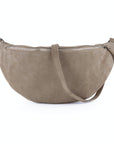 lepelou - leder - Bauchtasche - XL Wildleder Bauchtasche taupe mit Wechselgurt - LPBVALTAUXL5