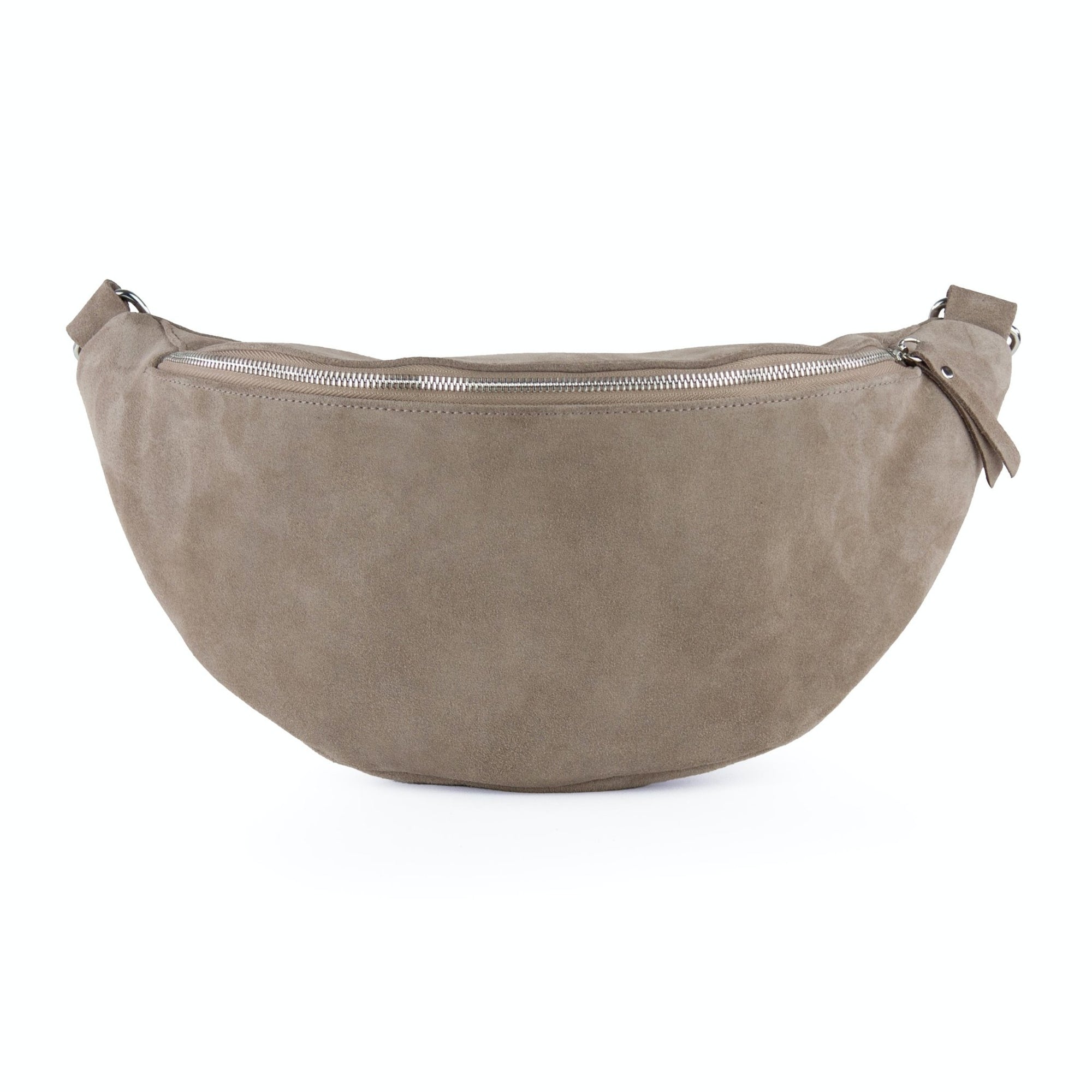 lepelou - leder - Bauchtasche - XL Wildleder Bauchtasche taupe mit Wechselgurt - LPBVALTAUXL5