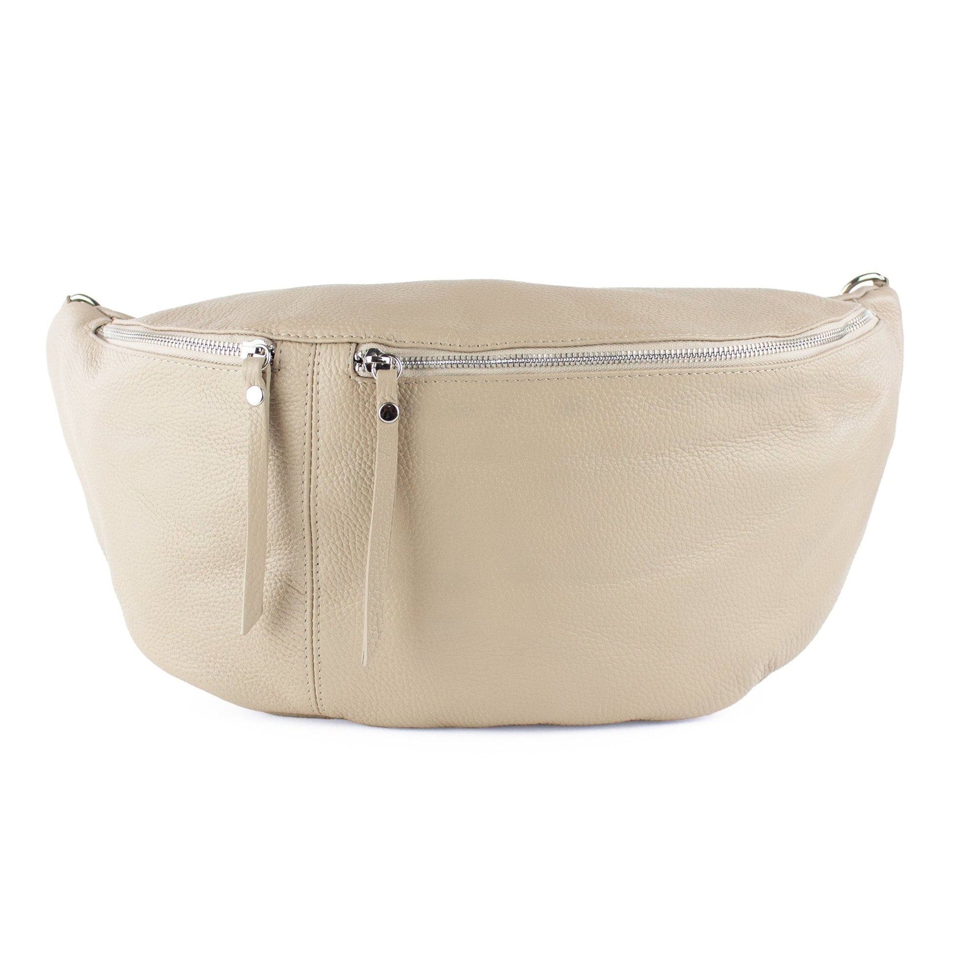 lepelou - leder - Bauchtasche - XXL Bauchtasche CLARA beige - LPBCLABEIE