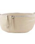 lepelou - leder - Bauchtasche - XXL Bauchtasche CLARA beige - LPBCLABEIE