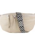 lepelou - leder - Bauchtasche - XXL Bauchtasche CLARA beige - LPBCLABEIE1