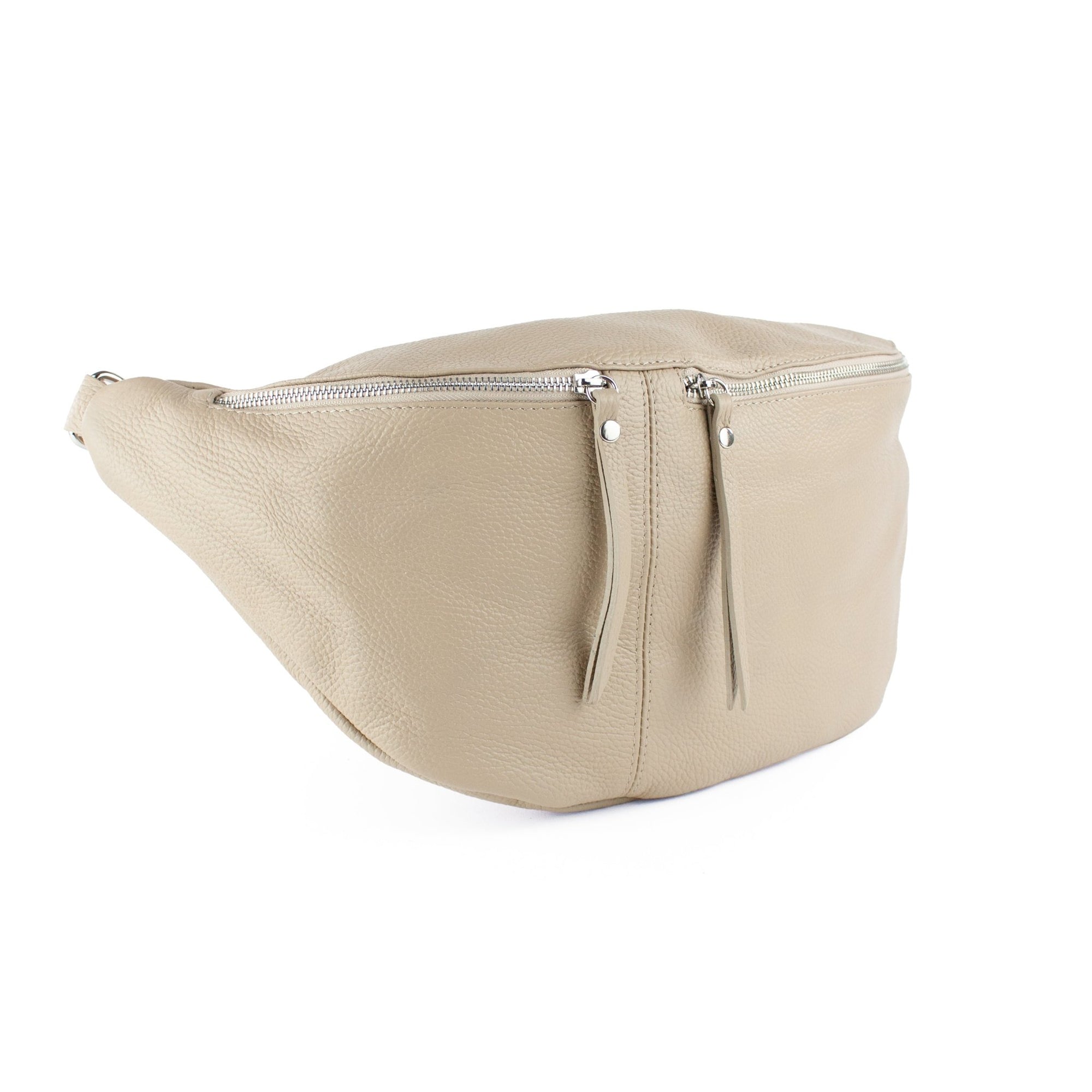 lepelou - leder - Bauchtasche - XXL Bauchtasche CLARA beige - LPBCLABEIE5