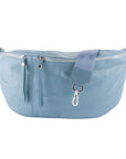 lepelou - leder - Bauchtasche - XXL Bauchtasche CLARA blau - LPBCLABLAE2