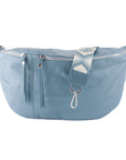 lepelou - leder - Bauchtasche - XXL Bauchtasche CLARA blau - LPBCLABLAE3