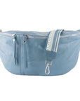 lepelou - leder - Bauchtasche - XXL Bauchtasche CLARA blau - LPBCLABLAE4