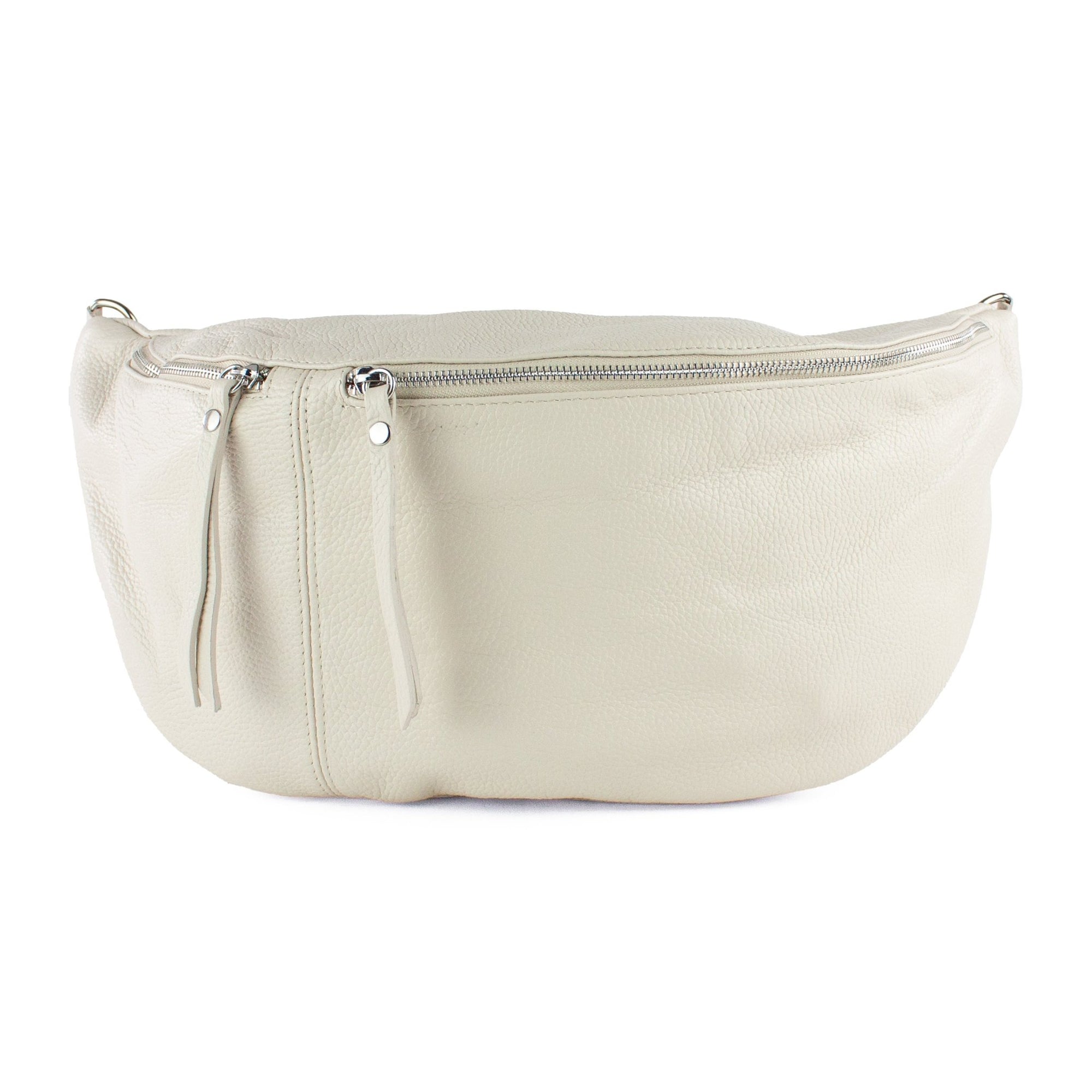 lepelou - leder - Bauchtasche - XXL Bauchtasche CLARA creme - LPBCLACREE