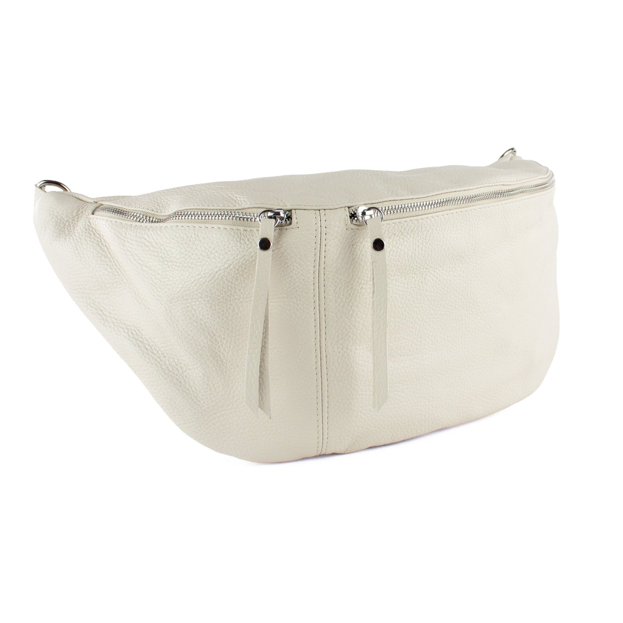 lepelou - leder - Bauchtasche - XXL Bauchtasche CLARA creme - LPBCLACREE8