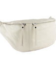 lepelou - leder - Bauchtasche - XXL Bauchtasche CLARA creme - LPBCLACREE8